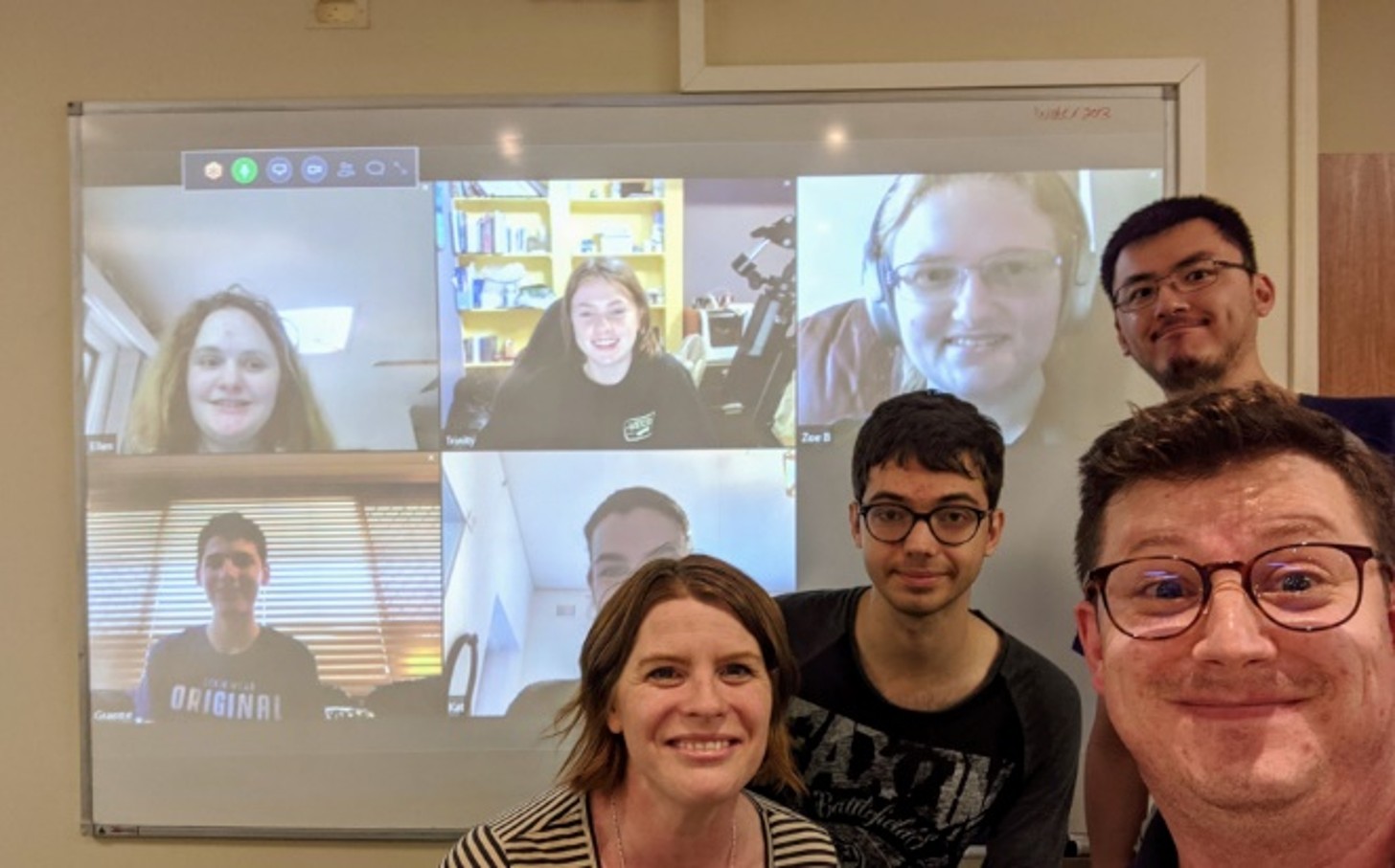 Coloured post its on wall with ideas