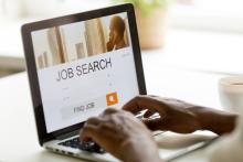 Job search web page